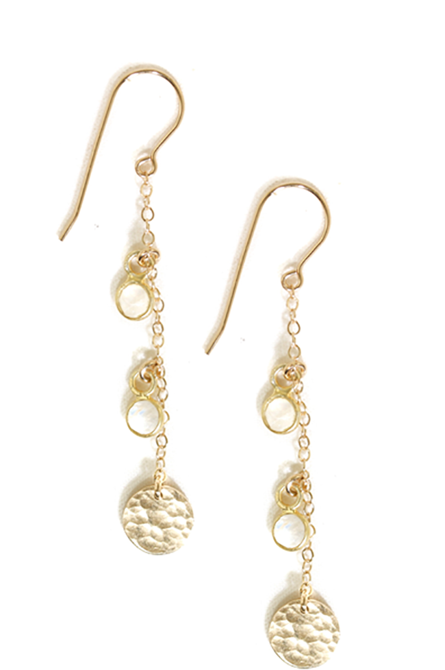Pink and gold flower hoop earrings | American Diamond Luxury party Flo –  Indian Designs